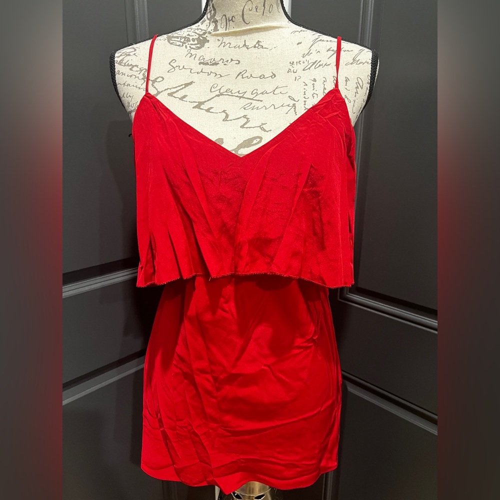 Diane Von Furstenberg Vibrant Reddish Pink top